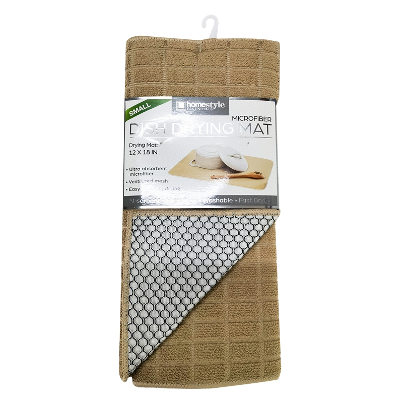 DISH DRYING MAT SMALL WITH 3D BACK-24