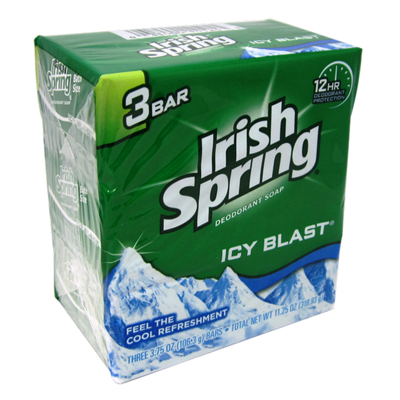 3.75OZ3PK IRISH SPRING ICY BLAST SOAP-18