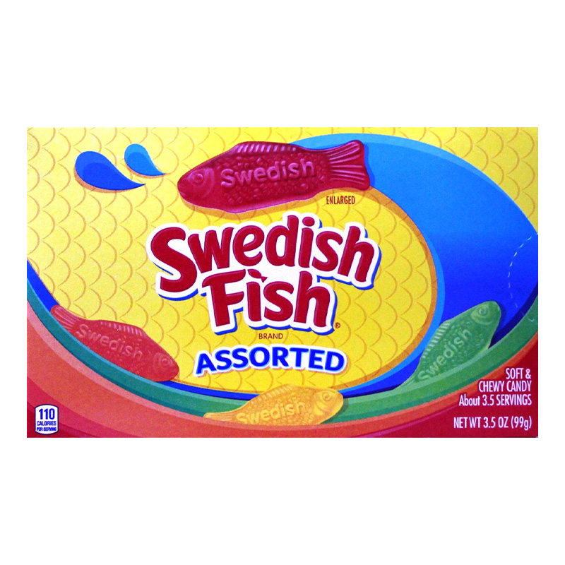3.5oz SWEDISH FISH ASSORTED BOX-12