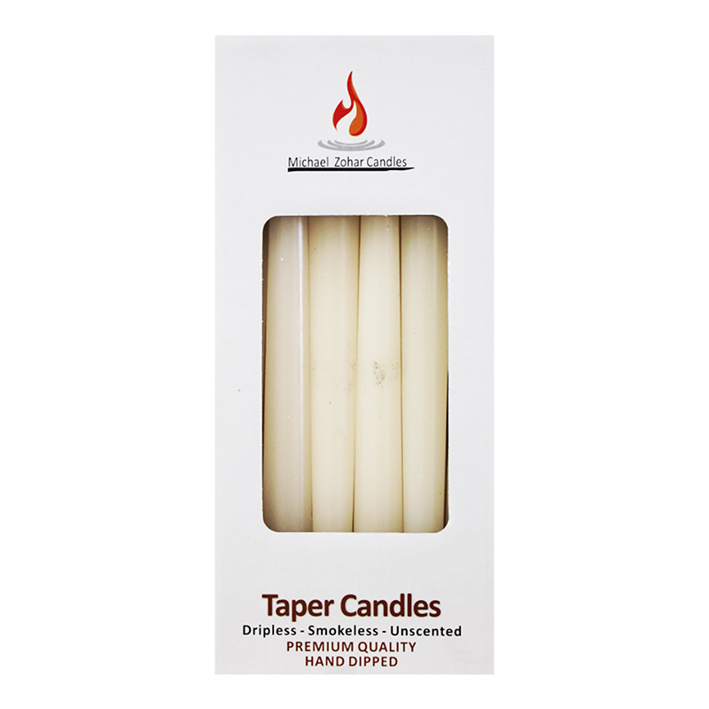 10" 12ct TAPER CANDLE IVORY-12