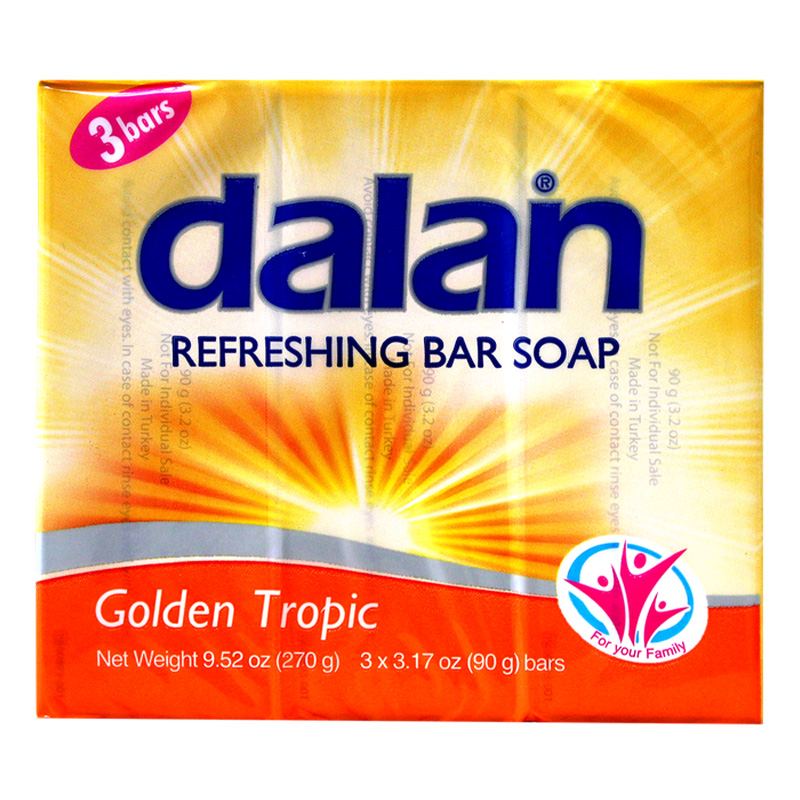3.17oz 3pk DALAN GOLDEN TROPIC SOAP-24