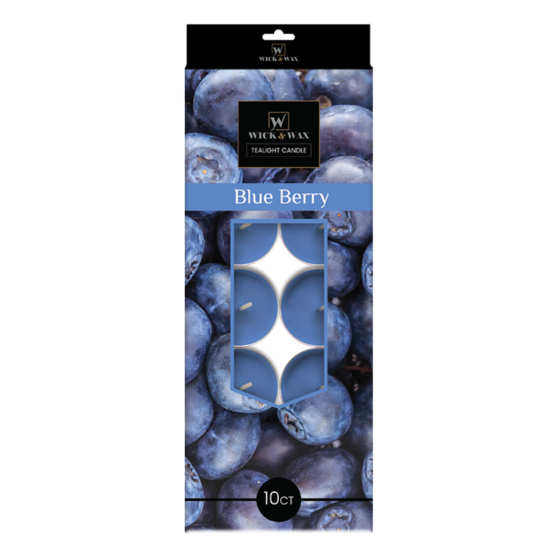 10CT TEALIGHT CANDLE BLUE BERRY-12