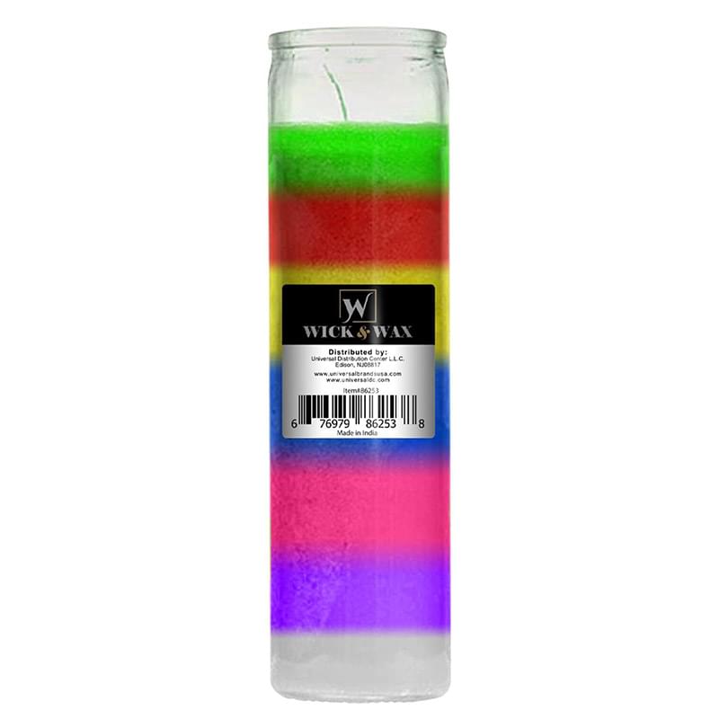 7 DAY 10-OZ MULTI COLOR CANDLE-12