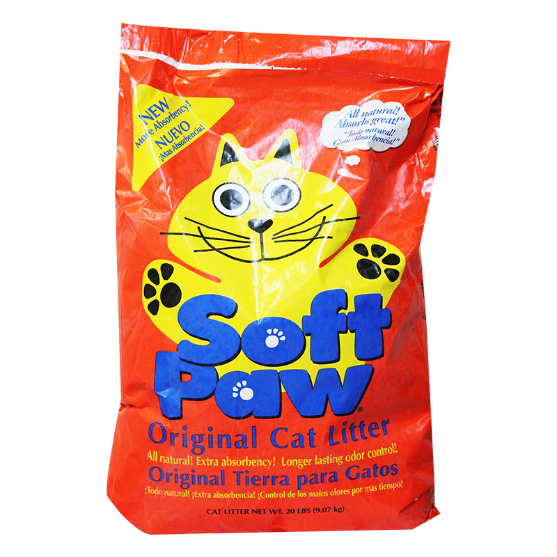 20 lb SOFT PAW UNSCENTED CAT LITTER-1