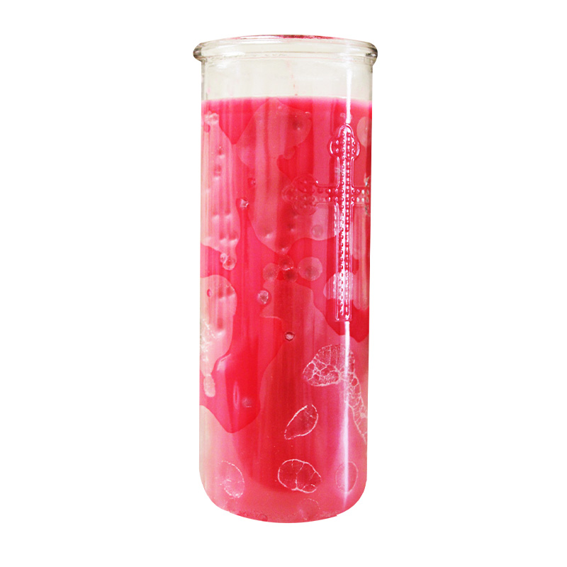 470ml ALTAGRACIANO GLASS RED CANDLE-12