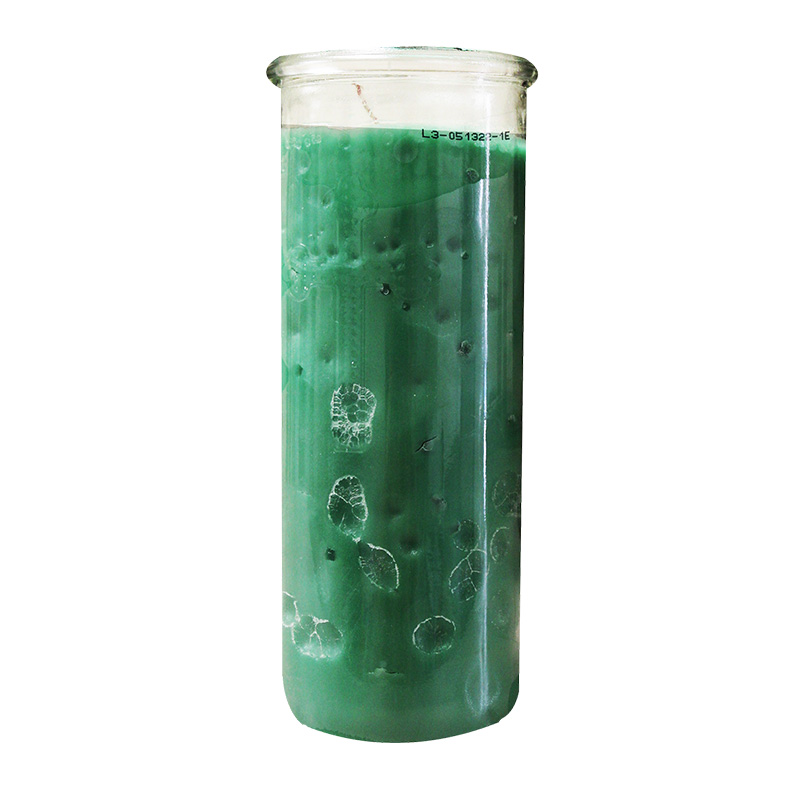 470ml ALTAGRACIANO GLASS GREEN CANDLE-12