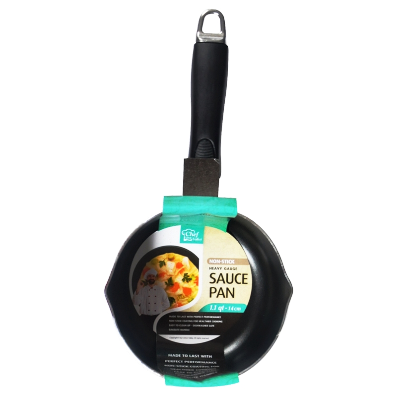 1.1QT NONSTICK SAUCE PAN W/ TWO MOUTH-12