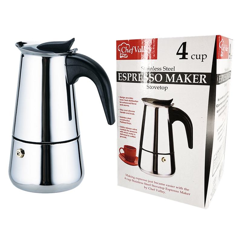S/S COFFEE MAKER 4 CUPS-12