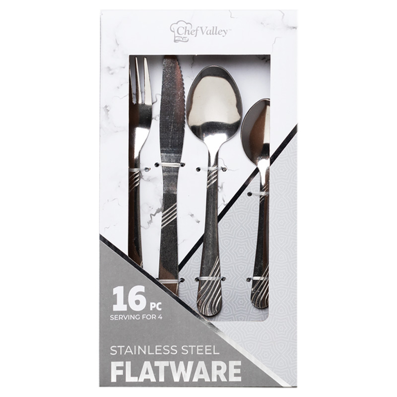  16PCS STAINLESS STEEL CUTLERY SET-12