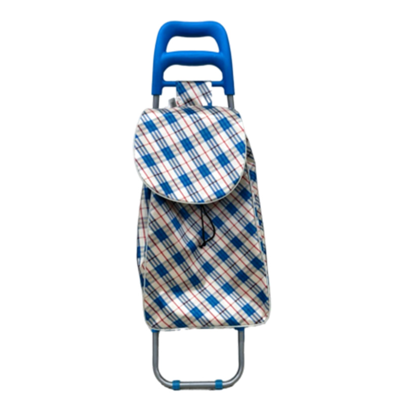 SATIN SHOPPING TROLLEY BAG WITH WHEEL-10