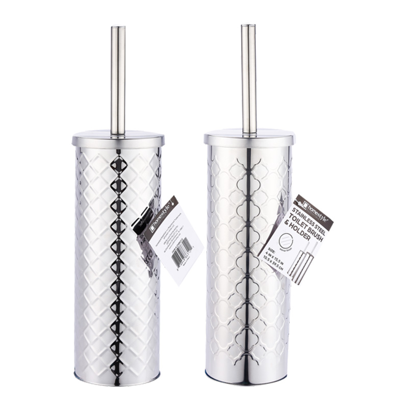 SS TALL TOILET BRUSH WITH HOLDER - 12