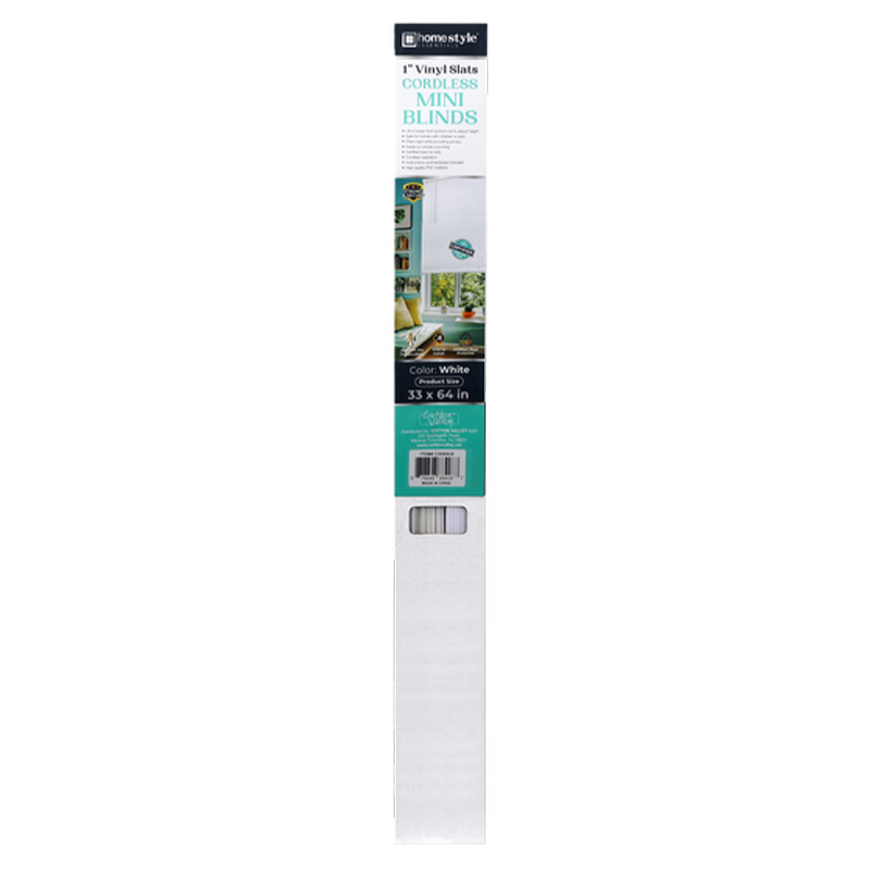 1"CORDLESS PVC BLINDS 33"X64" - 6