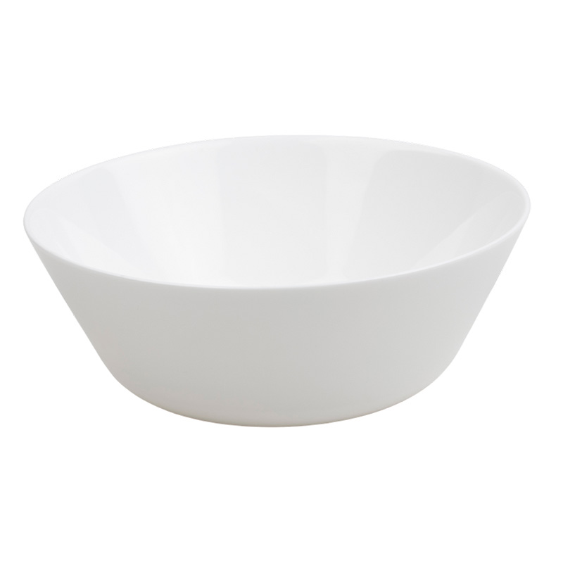 10.5" OPAL GLASS SQUARE BOWL WHITE - 24