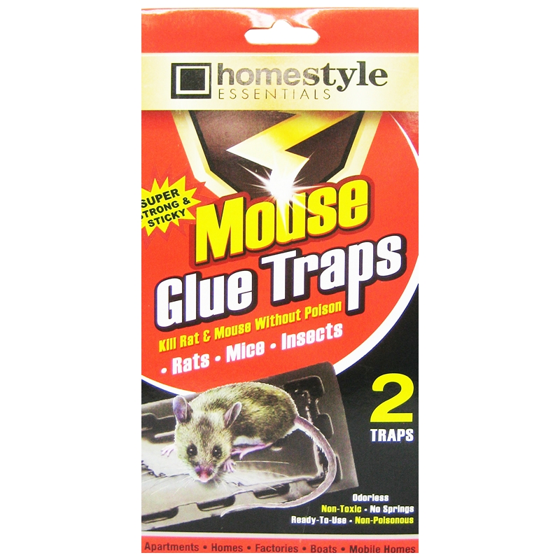2PK MOUSE GLUE TRAP (RED) - 48