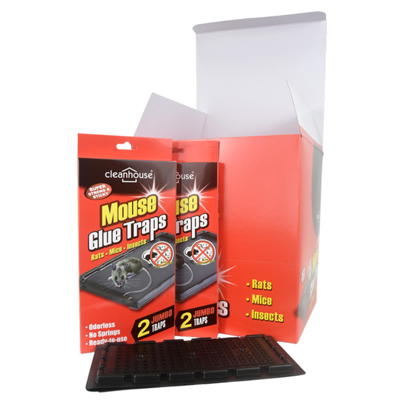 2PK SUPER JUMBO RAT GLUE TRAP (RED) - 48