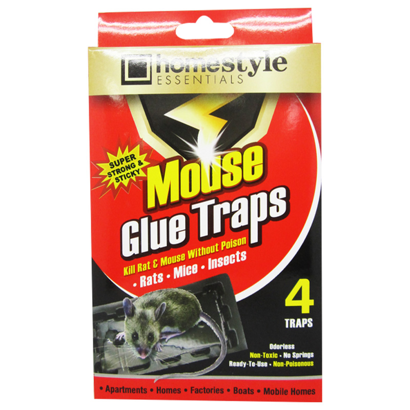 4PK MOUSE TRAP GLUE (RED) - 48