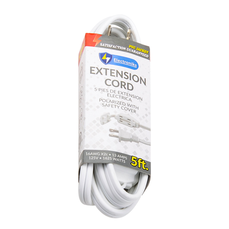 5FT. EXTENSION CORD WHITE - 50