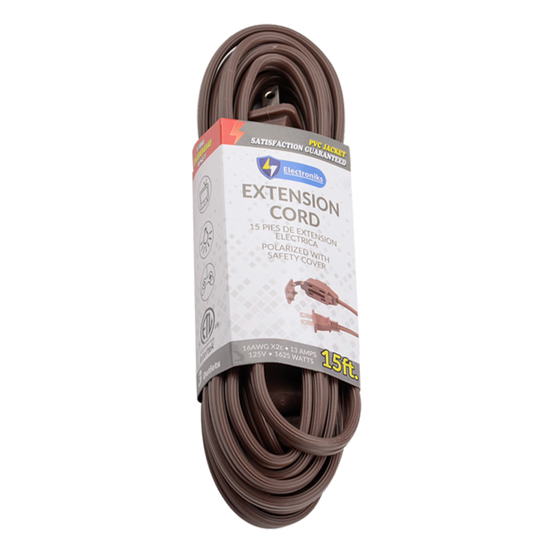 15FT. EXTENSION CORD BROWN -  50