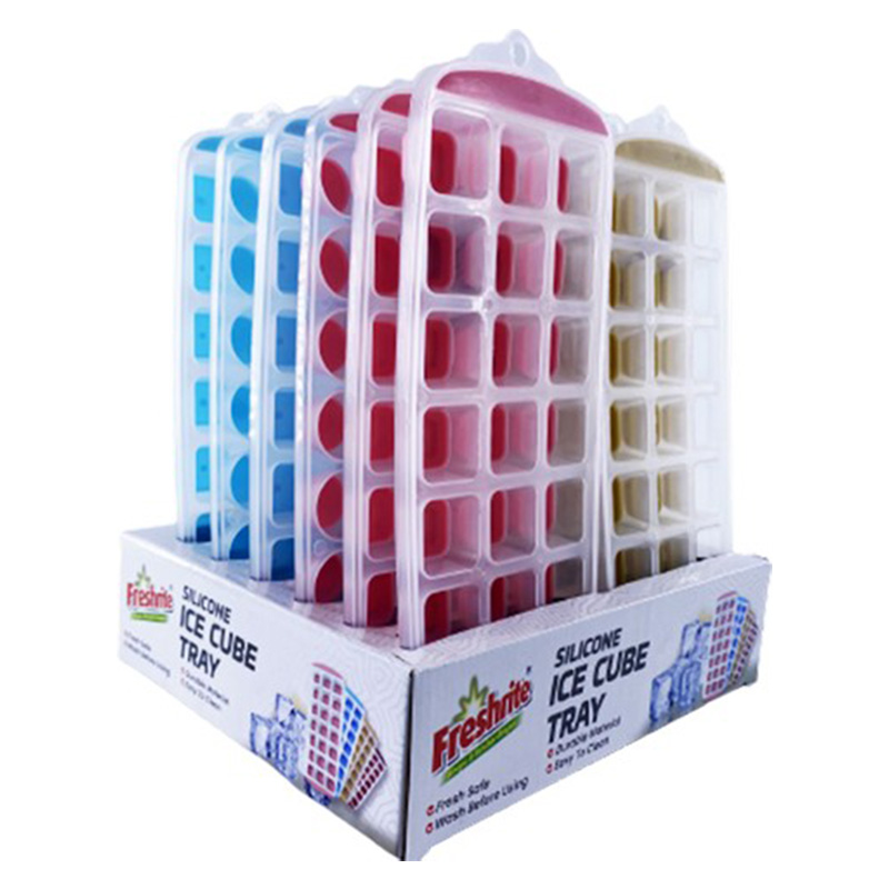 21 MOLDS SILICON ICE CUBE TRAY PDQ -48