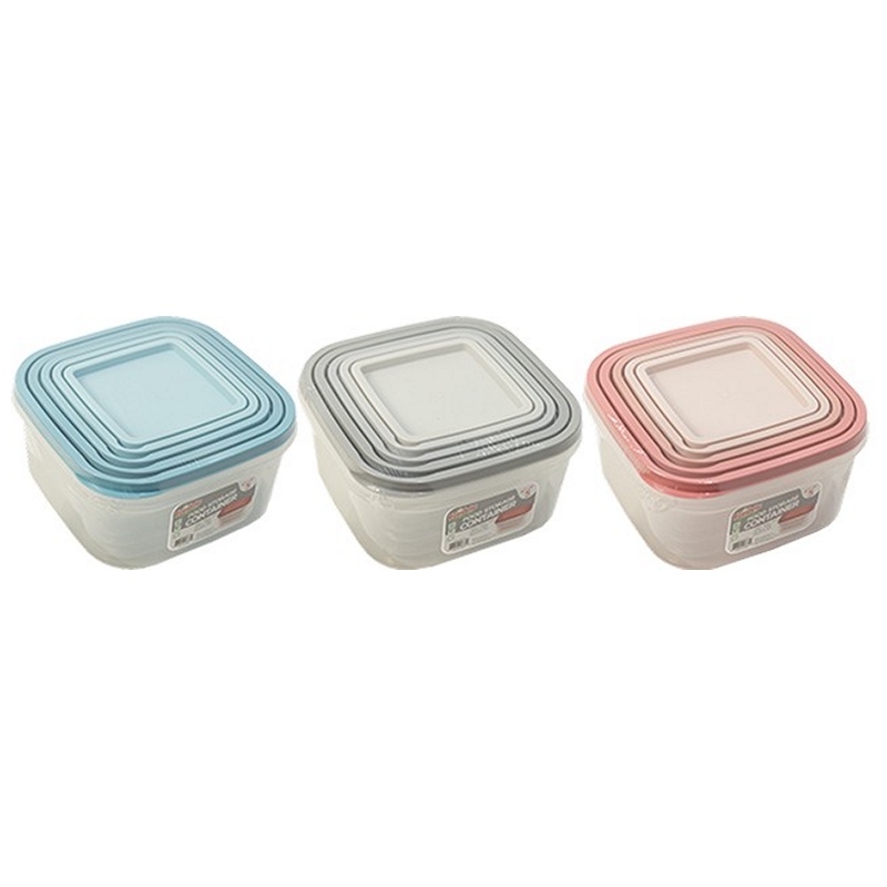 SET OF 5 FOOD STORAGE CONTAINER SQRE-24