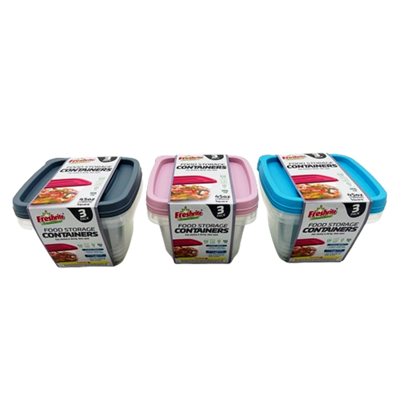 45oz/1360ML 3PK FOOD CONTAINER SQRE-36