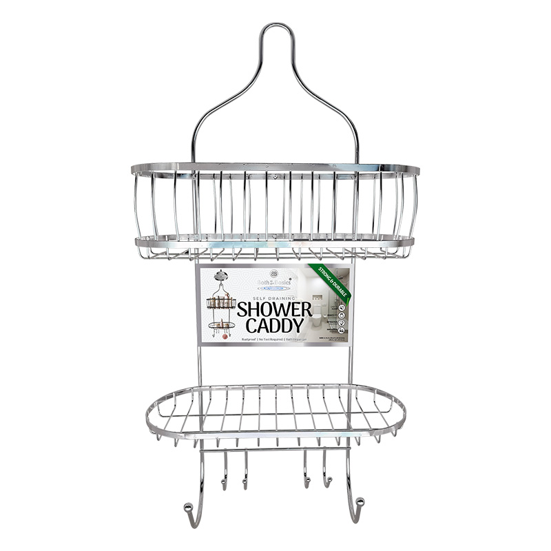 SHOWER CADDY 2 TIER CHROME FINISHED-6