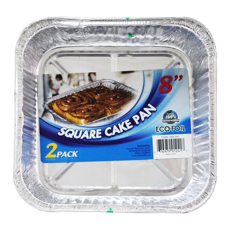 2 PACK 8" SQUARE CAKE PAN-48