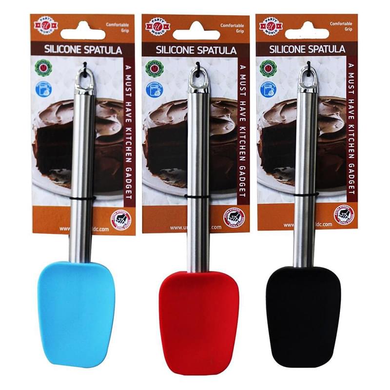 SILICONE SPATULA WITH SS HANDLE - 24