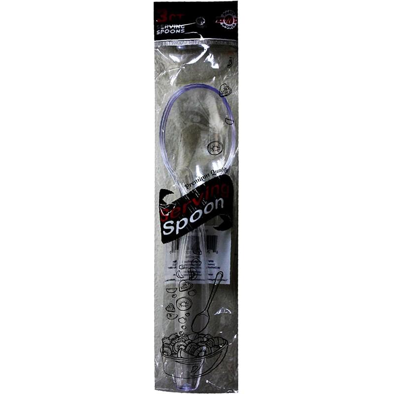 CLEAR SERVING SPOON 3 CT-48