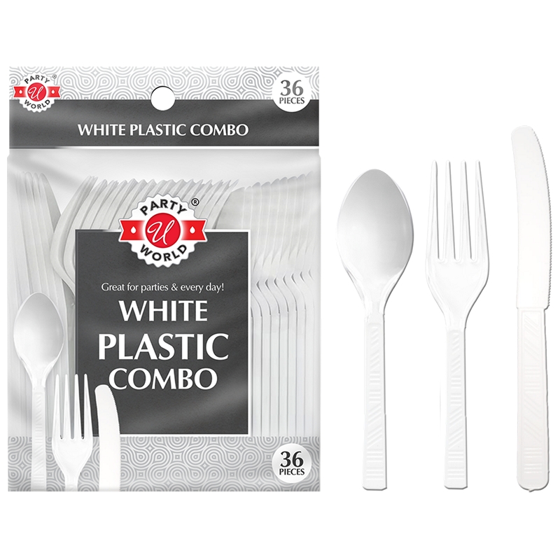 36CT WHITE COMBO CUTLERY -48