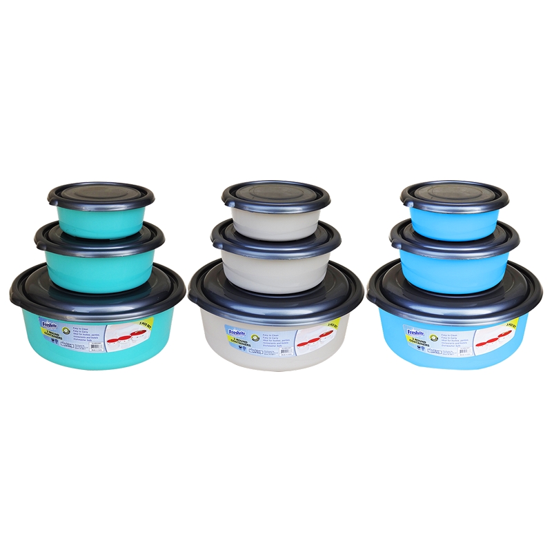 SET OF 3 FOOD CONTAINER ROUND-48