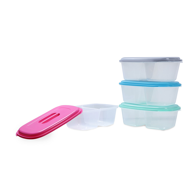 2 COMPARTMENT FOOD CONTAINER SQUARE-48