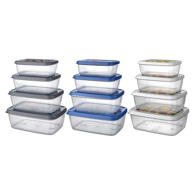 SET OF 4 PRT ARIA FOOD CONTAINER RECT-12