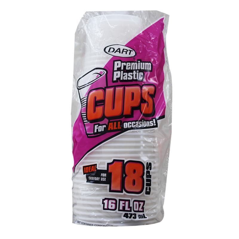16oz 18ct PLASTIC CUPS-24