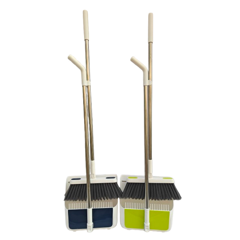 PREMIUM QUALITY DUSTPAN W/H COMFORTABLE LONG HANDLE BRUSH -12